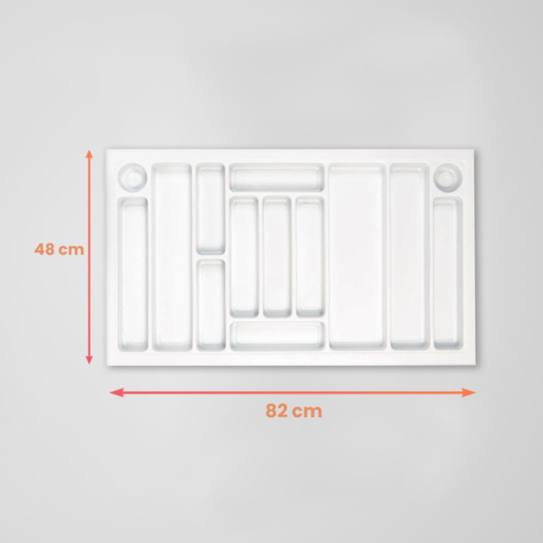 Organizador de Cocina 82x48 cm Blanco