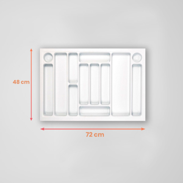 Organizador de Cocina 72x48 cm Blanco